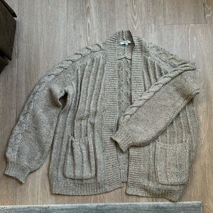 Madewell donegal chunky open cardigan